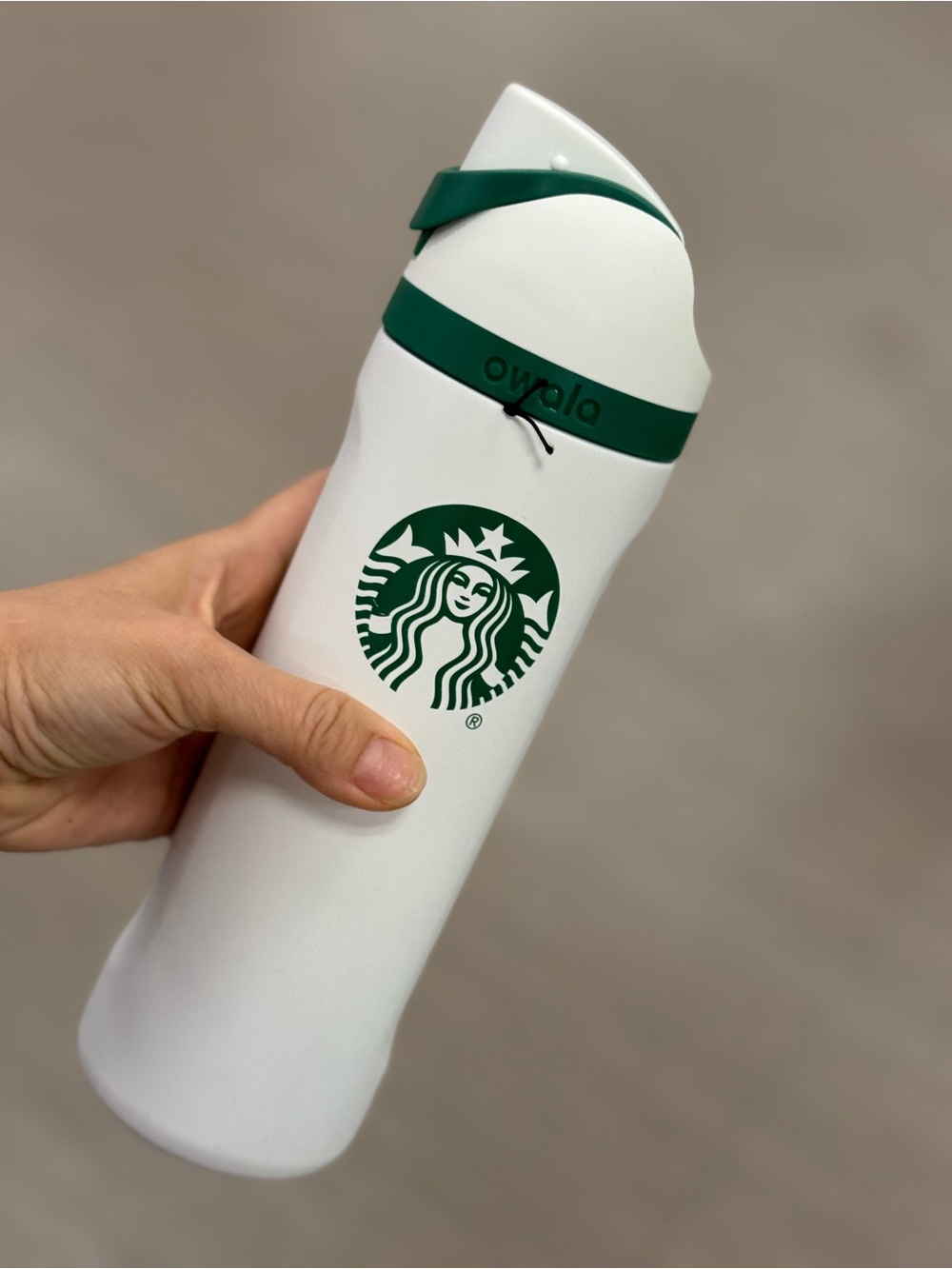 Starbucks x Owala White and Green Insulated Travel Bottle